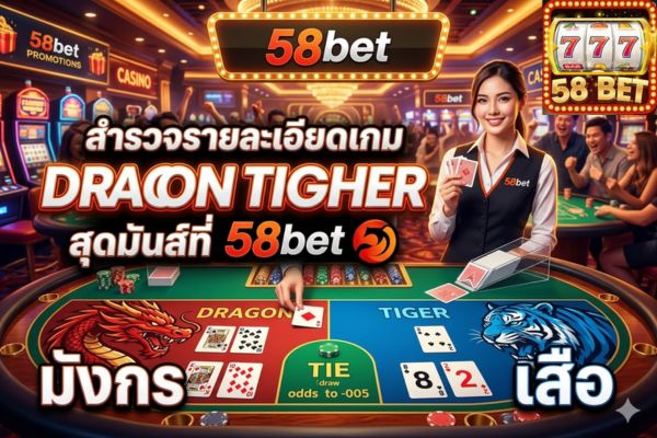 สำรวจรายละเอียดเกม Dragon Tiger สุดมันส์ที่ 58bet