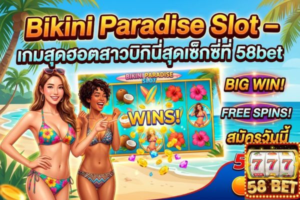 Bikini Paradise Slot – เกมสุดฮอตสาวบิกินี่สุดเซ็กซี่ที่ 58bet